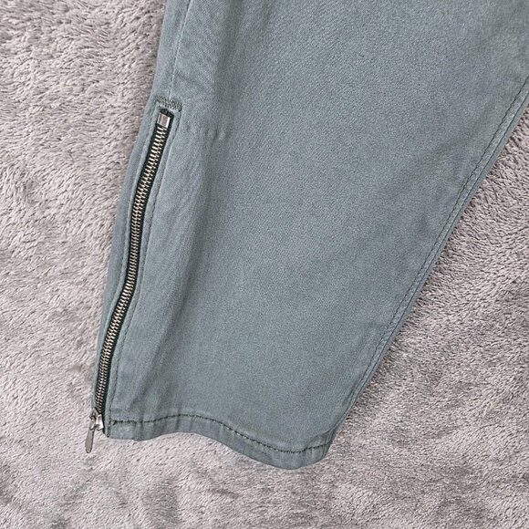 AG Adriano Goldschmied Jeans Womens 27 Zip-Up Legging Ankle Green Made USA - Picture 5 of 16